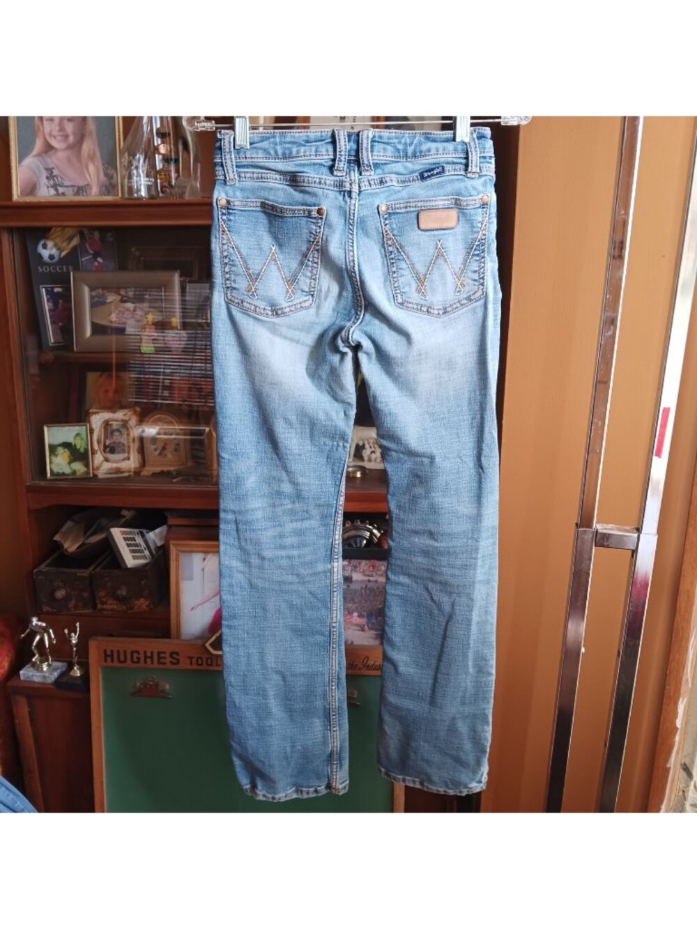 Wrangler Retro Mid Rise Bootcut Jeans 3X32 Light Wash Denim 26x31